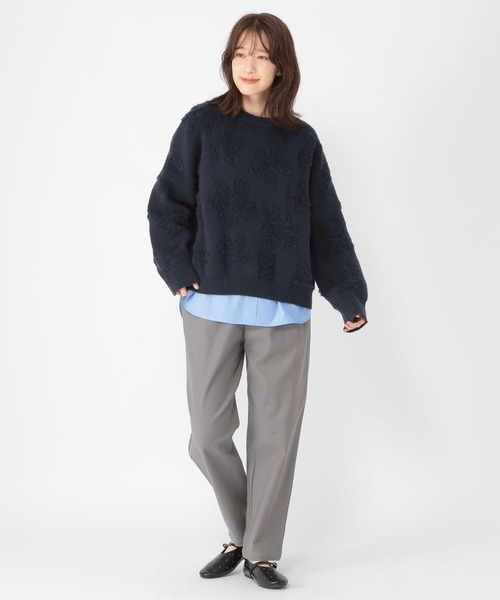 studio CLIP(スタディオクリップ)の「シャツヘムレイヤードロングスリーブTシャツ(Tシャツ/カットソー・レディース・サックスブルー/オフホワイト・MEDIUM/LARGE)」の11枚目の写真