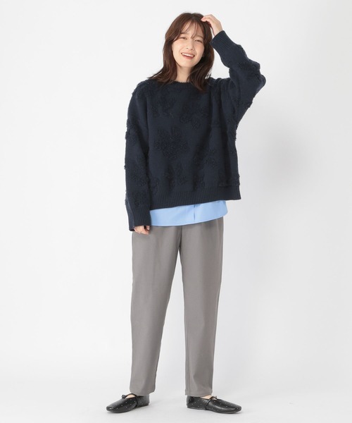 studio CLIP(スタディオクリップ)の「シャツヘムレイヤードロングスリーブTシャツ(Tシャツ/カットソー・レディース・サックスブルー/オフホワイト・MEDIUM/LARGE)」の12枚目の写真