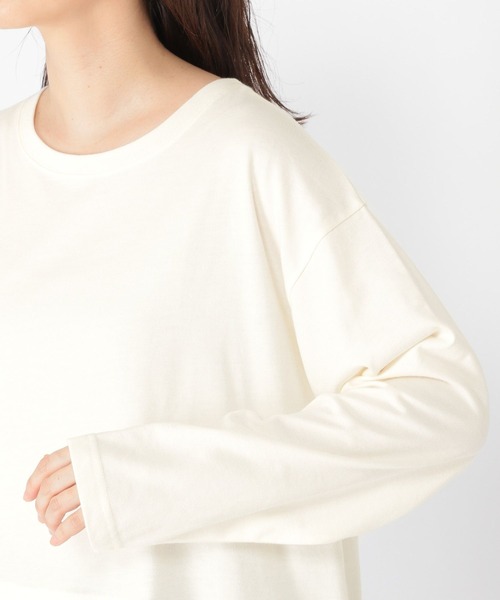 studio CLIP(スタディオクリップ)の「シャツヘムレイヤードロングスリーブTシャツ(Tシャツ/カットソー・レディース・サックスブルー/オフホワイト・MEDIUM/LARGE)」の17枚目の写真