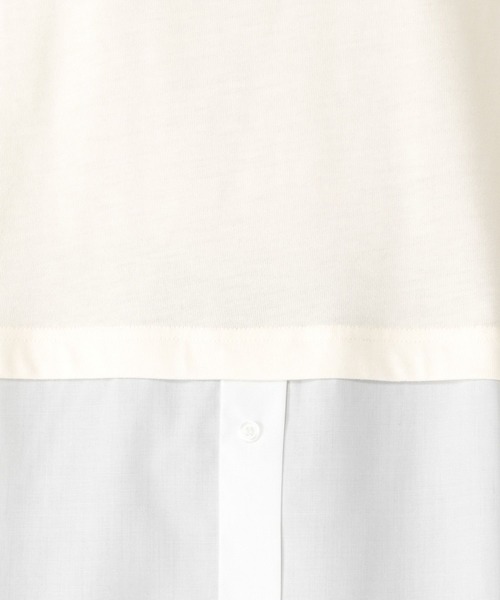 studio CLIP(スタディオクリップ)の「シャツヘムレイヤードロングスリーブTシャツ(Tシャツ/カットソー・レディース・サックスブルー/オフホワイト・MEDIUM/LARGE)」の20枚目の写真