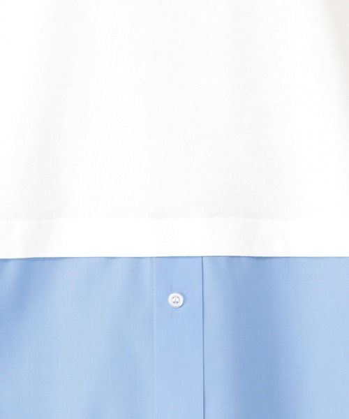 studio CLIP(スタディオクリップ)の「シャツヘムレイヤードロングスリーブTシャツ(Tシャツ/カットソー・レディース・サックスブルー/オフホワイト・MEDIUM/LARGE)」の21枚目の写真