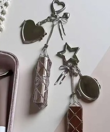 カラビナ」に該当するキーホルダー（シルバー/銀色系）ファッション