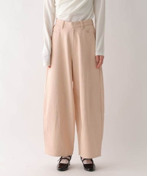 Heather（ヘザー）の「【ウエストサイドボタンで自由にフィット】ハートバレルワイドパンツ　640682（その他パンツ・レディース・ブラック系その他/ピンク/アイボリー・S/M）」の14枚目の写真