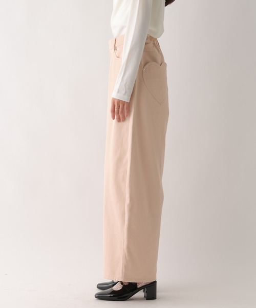 Heather（ヘザー）の「【ウエストサイドボタンで自由にフィット】ハートバレルワイドパンツ　640682（その他パンツ・レディース・ブラック系その他/ピンク/アイボリー・S/M）」の15枚目の写真