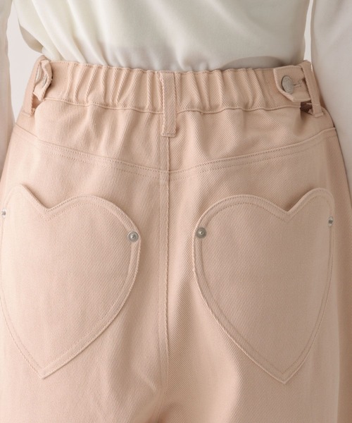 Heather（ヘザー）の「【ウエストサイドボタンで自由にフィット】ハートバレルワイドパンツ　640682（その他パンツ・レディース・ブラック系その他/ピンク/アイボリー・S/M）」の20枚目の写真