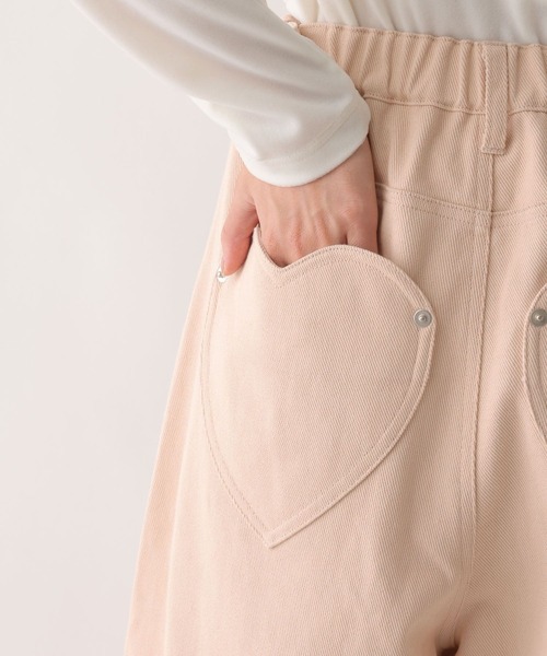 Heather（ヘザー）の「【ウエストサイドボタンで自由にフィット】ハートバレルワイドパンツ　640682（その他パンツ・レディース・ブラック系その他/ピンク/アイボリー・S/M）」の21枚目の写真