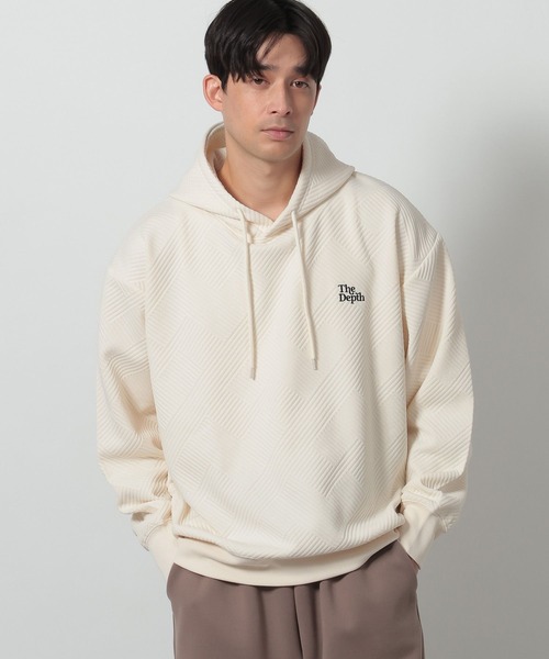 LAKOLE（ラコレ）の「フクレジャガードロゴパーカー / 641653（パーカー・メンズ・レッド/アイボリー/ブラック・LARGE/MEDIUM）」の3枚目の写真