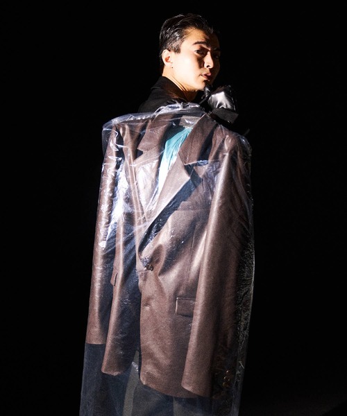 THE BOLDMAN（ザ ボールドマン）の「Synthetic Leather Tailored Jacket  / シンセティックレザーテーラードジャケット（その他アウター・メンズ・ブラック/ブラウン・MEDIUM/LARGE）」の18枚目の写真