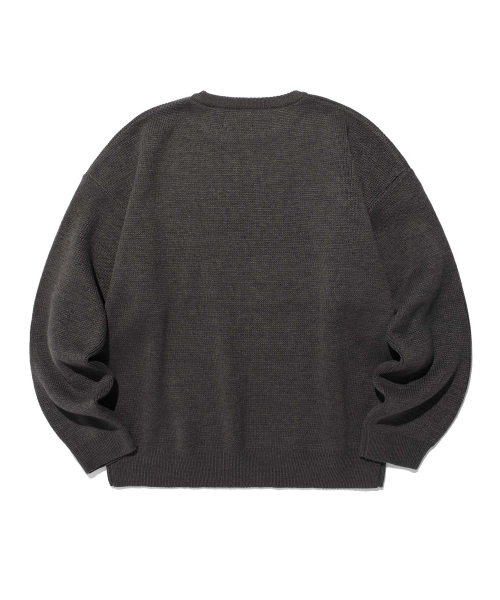 ISTKUNST（イストクンスト）の「99 PUNK KNIT_CHARCOAL(IK2EFMK601A)（ニット/セーター・レディース・チャコール・S/M/L）」の2枚目の写真