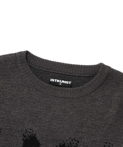ISTKUNST（イストクンスト）の「99 PUNK KNIT_CHARCOAL(IK2EFMK601A)（ニット/セーター・レディース・チャコール・S/M/L）」の3枚目の写真