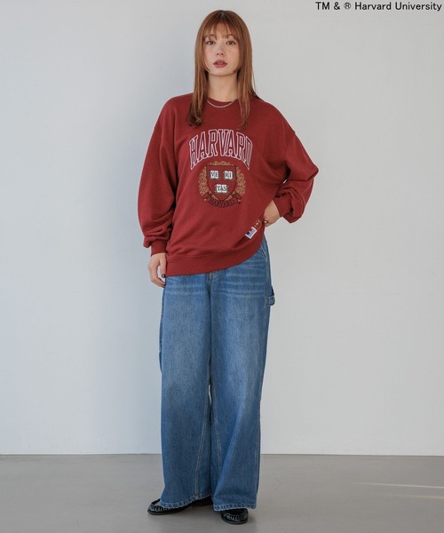 Russell Athletic（ラッセルアスレティック）の「【RUSSELL ATHLETIC (ラッセルアスレティック）】別注カレッジプルオーバー（スウェット・レディース・ボルドー/オフホワイト・FREE）」の22枚目の写真