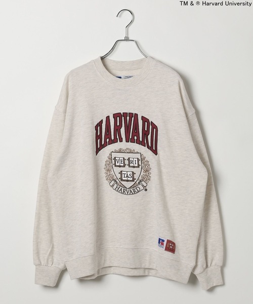 Russell Athletic（ラッセルアスレティック）の「【RUSSELL ATHLETIC (ラッセルアスレティック）】別注カレッジプルオーバー（スウェット・レディース・ボルドー/オフホワイト・FREE）」の6枚目の写真