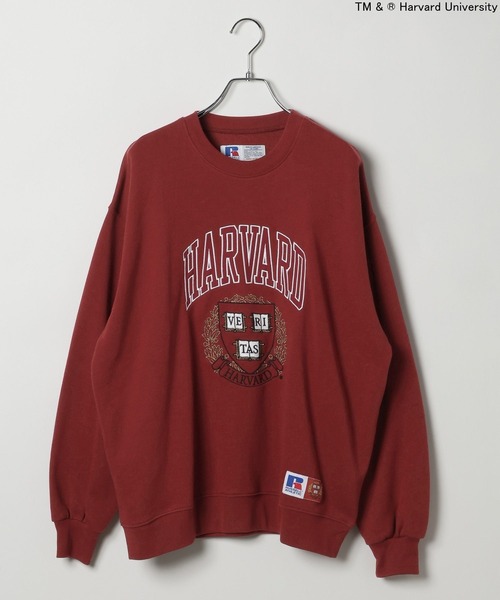 Russell Athletic（ラッセルアスレティック）の「【RUSSELL ATHLETIC (ラッセルアスレティック）】別注カレッジプルオーバー（スウェット・レディース・ボルドー/オフホワイト・FREE）」の7枚目の写真