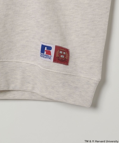 Russell Athletic（ラッセルアスレティック）の「【RUSSELL ATHLETIC (ラッセルアスレティック）】別注カレッジプルオーバー（スウェット・レディース・ボルドー/オフホワイト・FREE）」の3枚目の写真