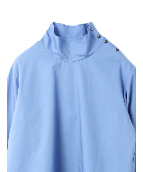 mizuiroind（ミズイロインド）の「mizuiro ind ハイネックシャツ（シャツ/ブラウス・レディース・ブルー/オフホワイト/ベージュ・FREE）」の16枚目の写真