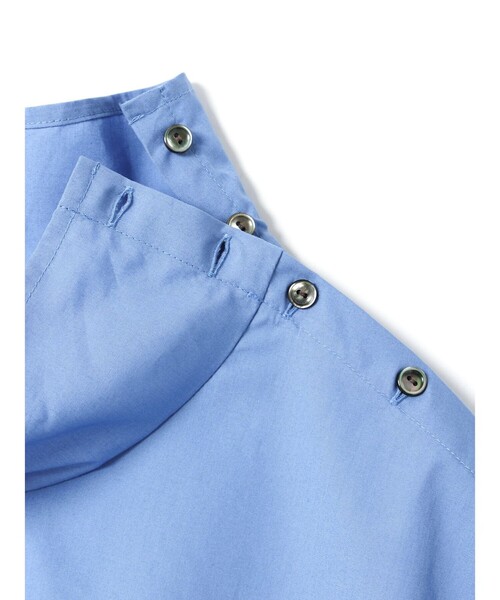 mizuiroind（ミズイロインド）の「mizuiro ind ハイネックシャツ（シャツ/ブラウス・レディース・ブルー/オフホワイト/ベージュ・FREE）」の17枚目の写真