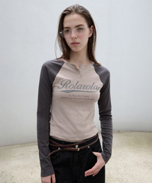 VINTAGE LOGO RAGLAN T-SHIRT BE+CH