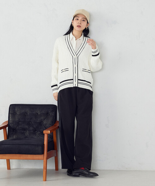 COMME CA ISM(コムサイズム)の「トラックパンツ(その他パンツ・レディース・チャコール/ブラック・X-LARGE/LARGE/MEDIUM/SMALL)」の5枚目の写真