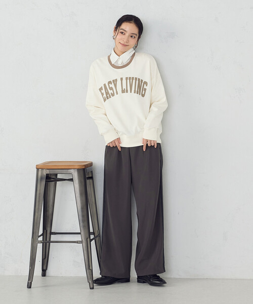 COMME CA ISM(コムサイズム)の「トラックパンツ(その他パンツ・レディース・チャコール/ブラック・X-LARGE/LARGE/MEDIUM/SMALL)」の12枚目の写真