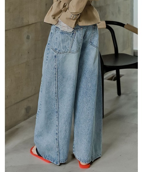 新品未使用　lig. リグドット　大人気ワイドデニム　M wide cargo pants | Lig.