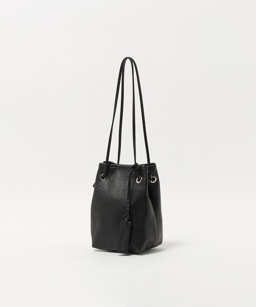 BEAUTY&YOUTH UNITED ARROWS（ビューティーアンドユースユナイテッドアローズ）の「＜LA UNIQA＞レザー 巾着 バッグ（ハンドバッグ・メンズ・ブラック・FREE）」の6枚目の写真