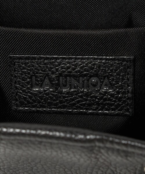 BEAUTY&YOUTH UNITED ARROWS（ビューティーアンドユースユナイテッドアローズ）の「＜LA UNIQA＞レザー 巾着 バッグ（ハンドバッグ・メンズ・ブラック・FREE）」の11枚目の写真