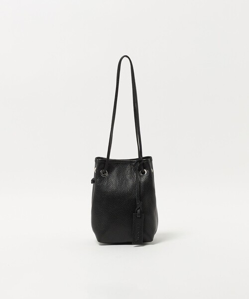 BEAUTY&YOUTH UNITED ARROWS（ビューティーアンドユースユナイテッドアローズ）の「＜LA UNIQA＞レザー 巾着 バッグ（ハンドバッグ・メンズ・ブラック・FREE）」の14枚目の写真