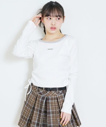 ドロストクロップドテレコ長袖T