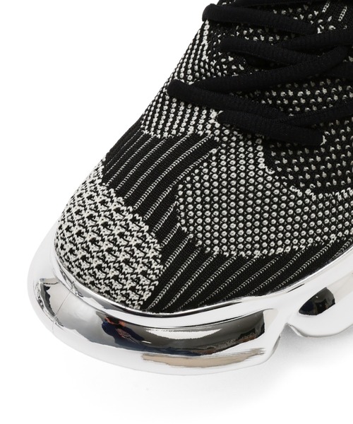 grounds（グラウンズ）の「grounds / グラウンズ / 別注MOOPIE CHROME SCRATCH(2026ss MODEL)（スニーカー・レディース・ブラック・37/38/39/40/41/42/43/44）」の6枚目の写真