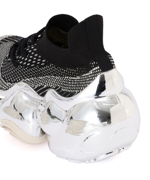 grounds（グラウンズ）の「grounds / グラウンズ / 別注MOOPIE CHROME SCRATCH(2026ss MODEL)（スニーカー・レディース・ブラック・37/38/39/40/41/42/43/44）」の8枚目の写真