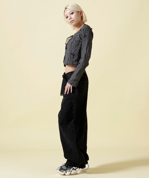 grounds（グラウンズ）の「grounds / グラウンズ / 別注MOOPIE CHROME SCRATCH(2026ss MODEL)（スニーカー・レディース・ブラック・37/38/39/40/41/42/43/44）」の16枚目の写真