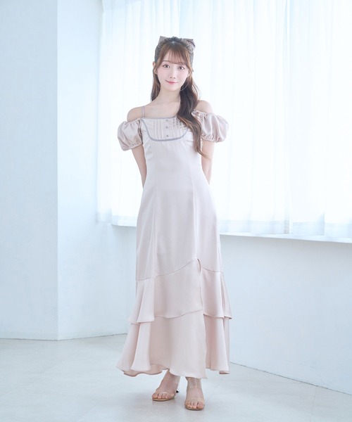 セール】Irrehem o/s satin dress（ワンピース）｜Rose Muse（ロゼ
