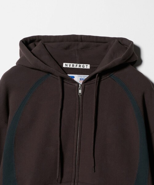 Russell Athletic × NVRFRGT × monkey time＞パネル ジップ フーディー