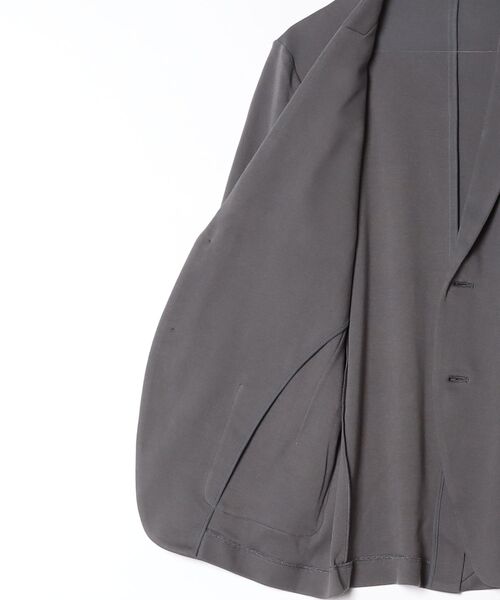 three dots（スリードッツ）の「スフレコットン ジャケット（テーラードジャケット・メンズ・ブラック系その他/ブラック・LARGE/MEDIUM）」の18枚目の写真