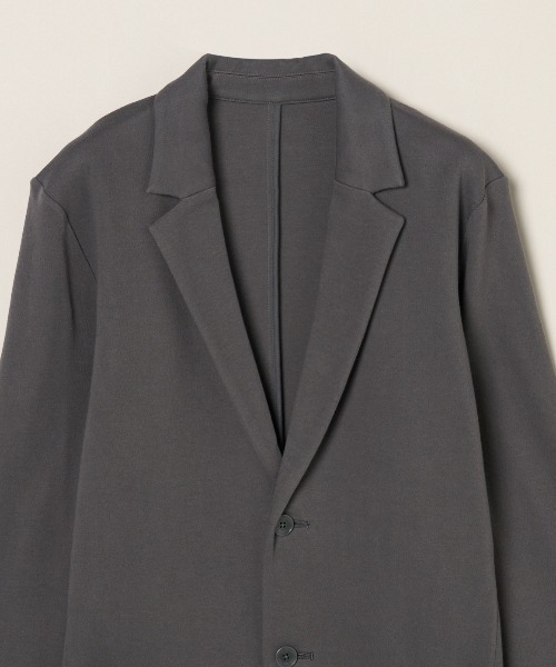 three dots（スリードッツ）の「スフレコットン ジャケット（テーラードジャケット・メンズ・ブラック系その他/ブラック・LARGE/MEDIUM）」の5枚目の写真