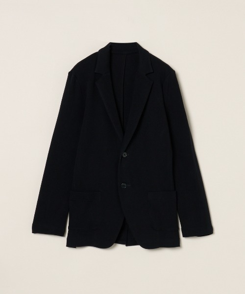 three dots（スリードッツ）の「スフレコットン ジャケット（テーラードジャケット・メンズ・ブラック系その他/ブラック・LARGE/MEDIUM）」の3枚目の写真