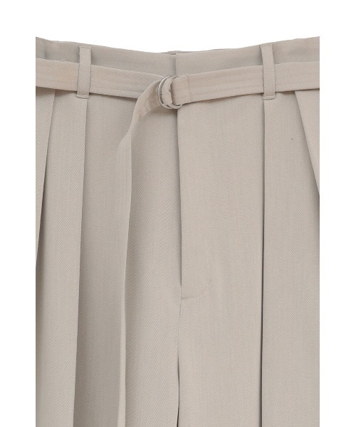 MANOF(マノフ)の「BELTED IN-TUCK WIDE PANTS(その他パンツ・レディース・ベージュ/ネイビー・M/S)」の9枚目の写真
