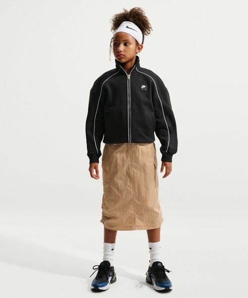NIKE（ナイキ）の「ナイキ NIKE ナイキ YTH エア フリース トラック ジャケット（ジャージ・キッズ・ブラック・130cm/140cm/150cm/160cm）」の7枚目の写真