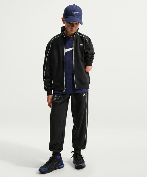 NIKE（ナイキ）の「ナイキ NIKE ナイキ YTH エア フリース トラック ジャケット（ジャージ・キッズ・ブラック・130cm/140cm/150cm/160cm）」の8枚目の写真
