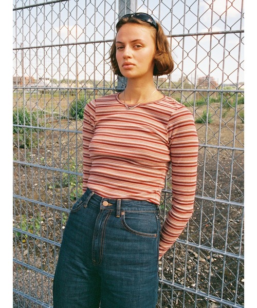 Nudie Jeans(ヌーディージーンズ)の「Nudie Jeans/ヌーディージーンズ Jessy LS T / ロングスリーブT / Wine(Tシャツ/カットソー・レディース・レッド系その他・S)」の1枚目の写真