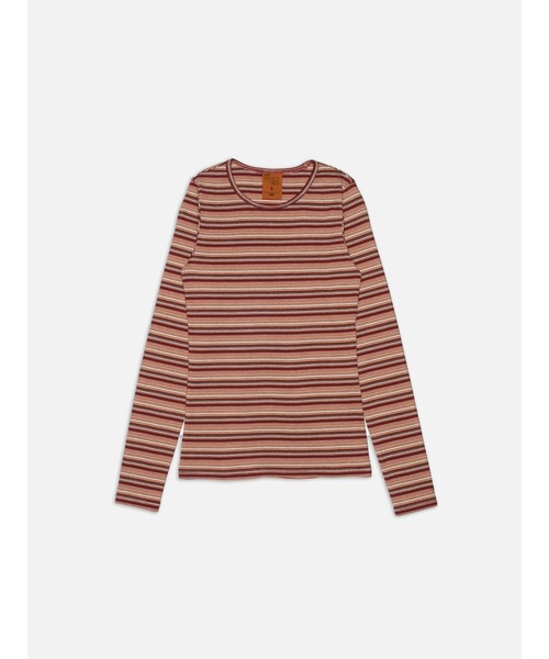 Nudie Jeans(ヌーディージーンズ)の「Nudie Jeans/ヌーディージーンズ Jessy LS T / ロングスリーブT / Wine(Tシャツ/カットソー・レディース・レッド系その他・S)」の2枚目の写真