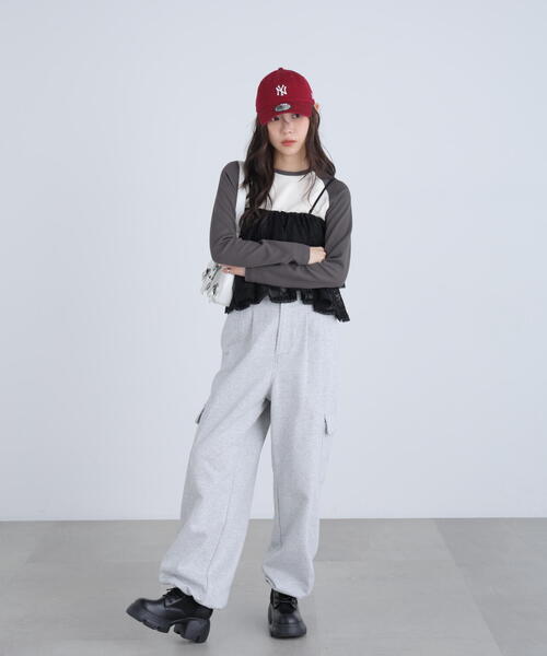 FREE'S MART（フリーズマート）の「◆ティアードフリル２ＷＡＹビスチェ（シャツ/ブラウス・レディース・ブラック/ホワイト/ブラック系その他・FREE）」の8枚目の写真