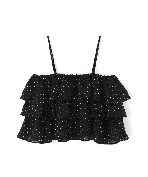 FREE'S MART（フリーズマート）の「◆ティアードフリル２ＷＡＹビスチェ（シャツ/ブラウス・レディース・ブラック/ホワイト/ブラック系その他・FREE）」の17枚目の写真