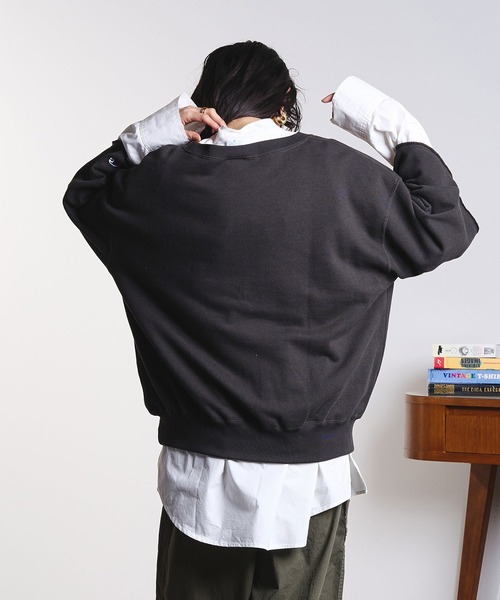 Champion（チャンピオン）の「ROSEBUD x champion H/S SWEAT（スウェット・レディース・グレー/ブラック/ライトブルー/ブラウン・ONE SIZE）」の7枚目の写真