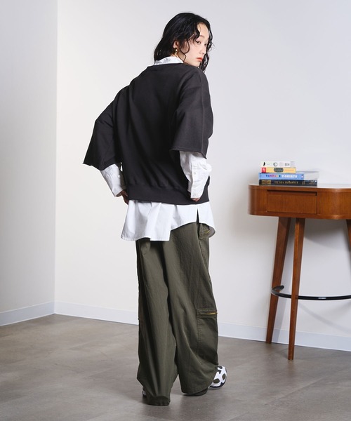 Champion（チャンピオン）の「ROSEBUD x champion H/S SWEAT（スウェット・レディース・グレー/ブラック/ライトブルー/ブラウン・ONE SIZE）」の10枚目の写真