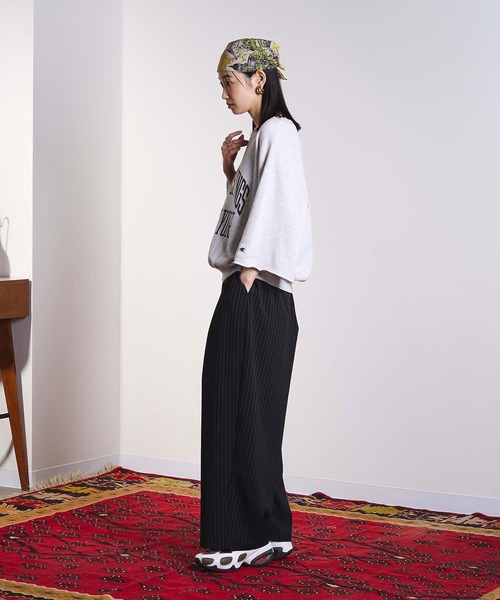 Champion（チャンピオン）の「ROSEBUD x champion H/S SWEAT（スウェット・レディース・グレー/ブラック/ライトブルー/ブラウン・ONE SIZE）」の16枚目の写真