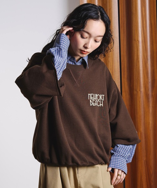 Champion（チャンピオン）の「ROSEBUD x champion H/S SWEAT（スウェット・レディース・グレー/ブラック/ライトブルー/ブラウン・ONE SIZE）」の21枚目の写真