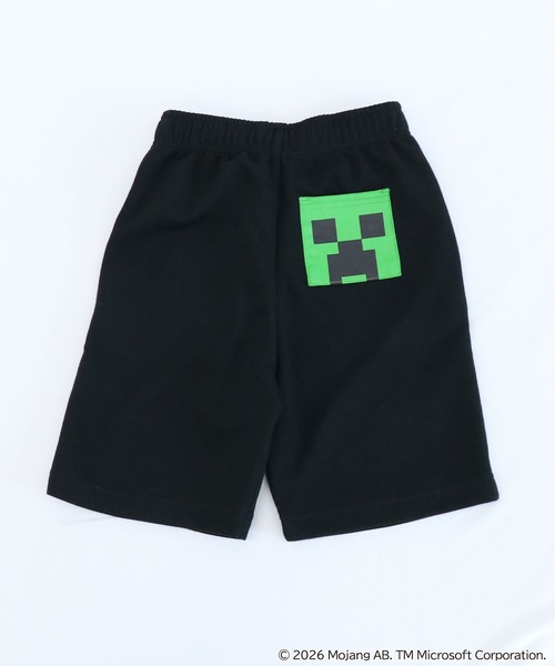 RUGGEDWORKS(ラゲッドワークス)の「《マインクラフト》キッズ キャラクターポケット ハーフパンツ スポーツ裏毛(スウェットパンツ・キッズ・スミクロ/ブラック・110/160/150/140/130/120)」の10枚目の写真