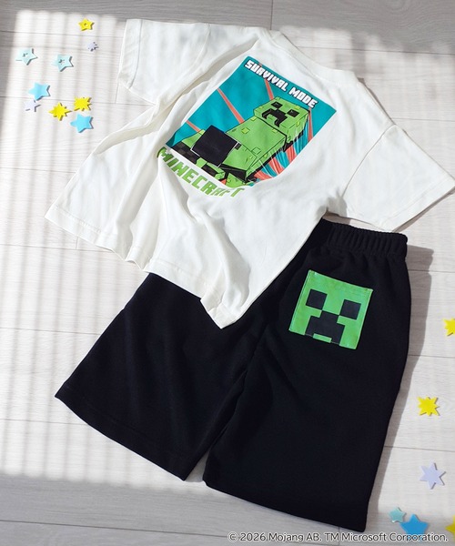 RUGGEDWORKS(ラゲッドワークス)の「《マインクラフト》キッズ キャラクターポケット ハーフパンツ スポーツ裏毛(スウェットパンツ・キッズ・スミクロ/ブラック・110/160/150/140/130/120)」の20枚目の写真