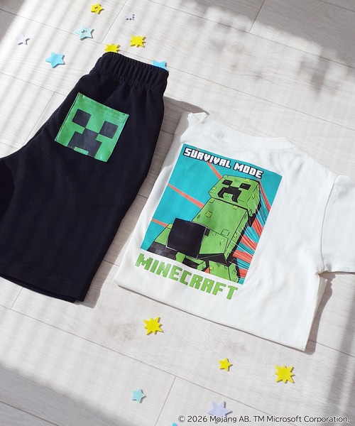 RUGGEDWORKS(ラゲッドワークス)の「《マインクラフト》キッズ キャラクターポケット ハーフパンツ スポーツ裏毛(スウェットパンツ・キッズ・スミクロ/ブラック・110/160/150/140/130/120)」の21枚目の写真